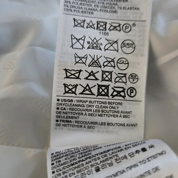 Banana Republic Equestrian Style Jacket SZ 2P Speckled Gray - Picture 11 of 11